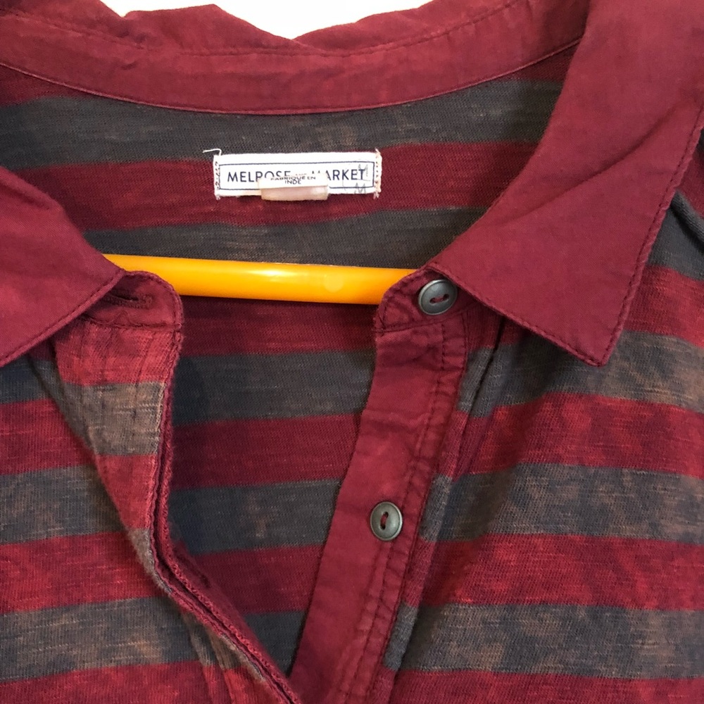 Melrose and Market Half-Button Collared Shirt